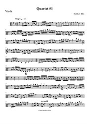 Quartet – Viola Part