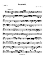 Quartet – 2nd Violin Part